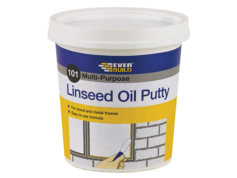 Everbuild Sika 101 Multi-Purpose Linseed Oil Putty Natural 500g EVBMPPN05