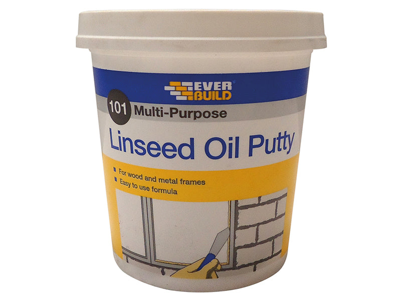 Everbuild Sika 101 Multi-Purpose Linseed Oil Putty Natural 1kg EVBMPPN1KG