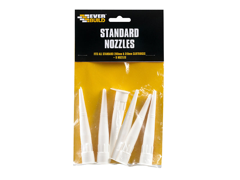 Everbuild Sika Standard Nozzle Pack of 6 EVBNOZSTD