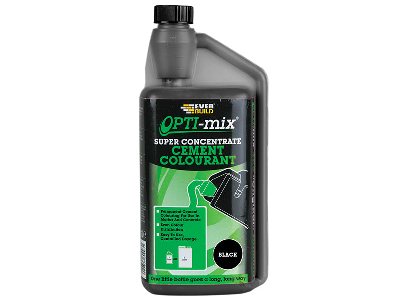 Everbuild Sika Opti-Mix Cement Colourant Black 1 litre EVBOPTITONBK