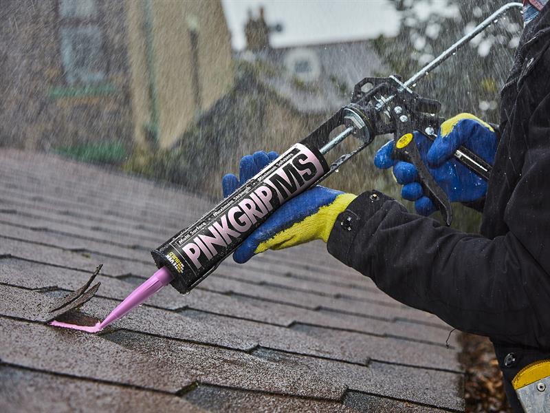 Everbuild Sika Pinkgrip MS 290ml EVBPINKGRPMS