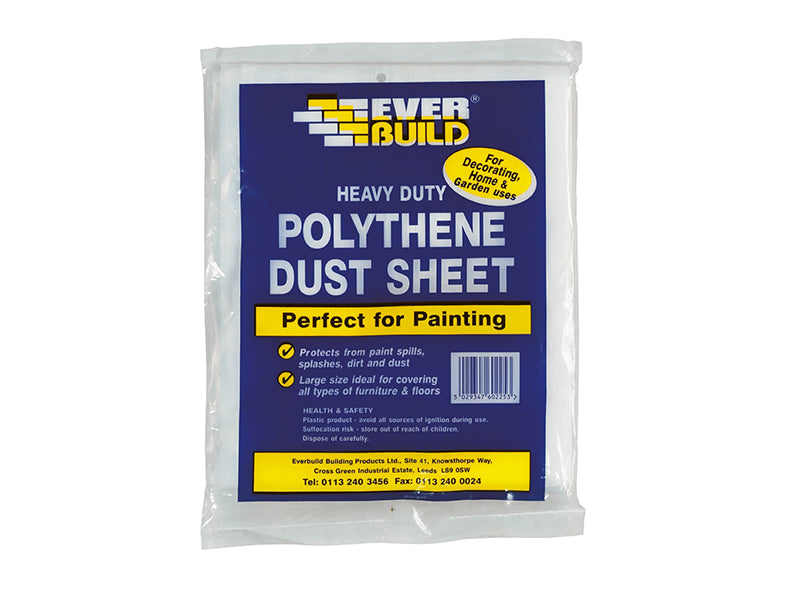 Everbuild Sika Polythene Dust Sheet 3.6 x 2.7m EVBPOLYDS129
