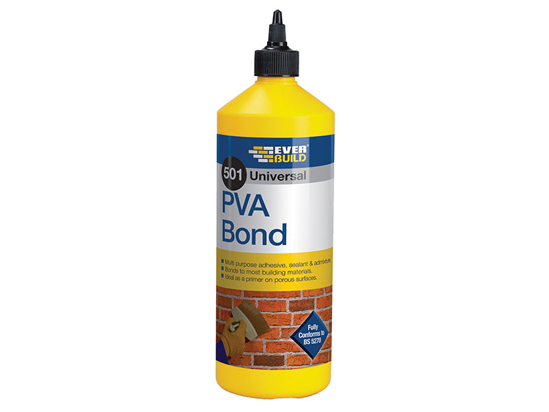 Everbuild Sika 501 Universal PVA Bond 1 litre EVBPVA1L