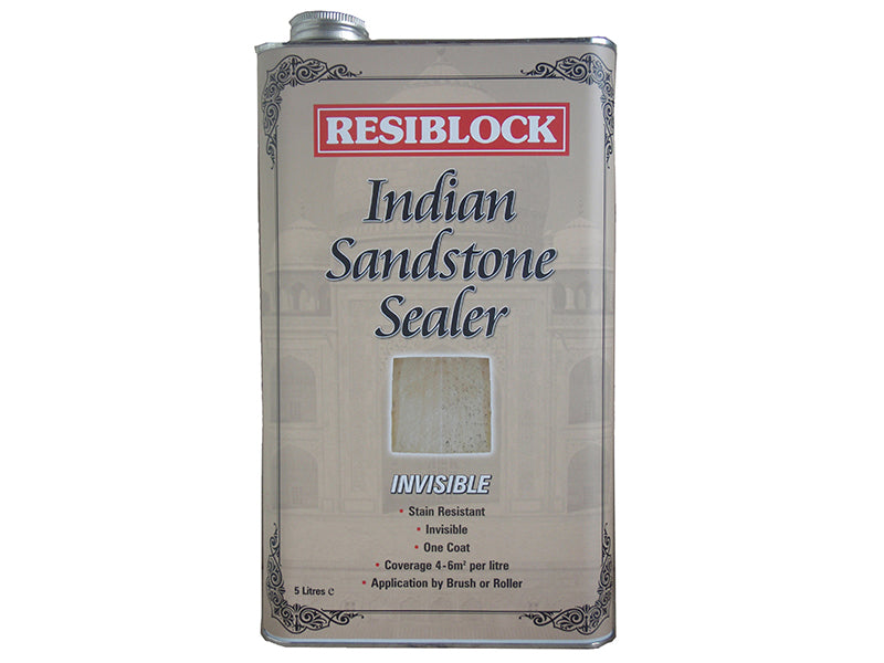 Everbuild Sika Resiblock Indian Sandstone Sealers Invisible 5 litre EVBRBINDINV5