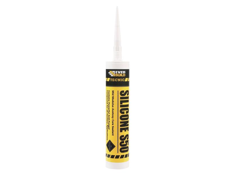 Everbuild Sika Tecnic Silicone S50 White 310ml EVBS50WE