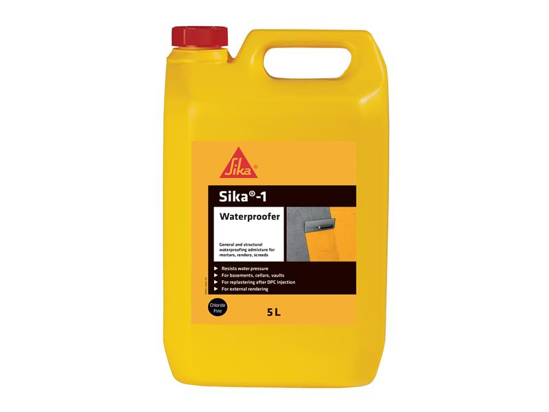 Everbuild Sika Sika-1 Waterproofer 5 litre EVBSK1WAT5