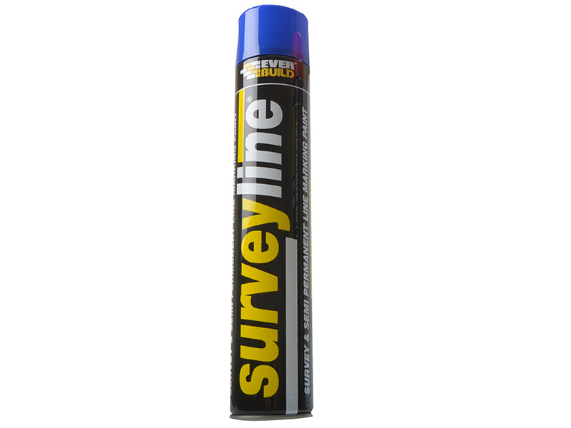 Everbuild Sika Survey Line® Marker Spray Blue 700ml EVBSURVEYBL