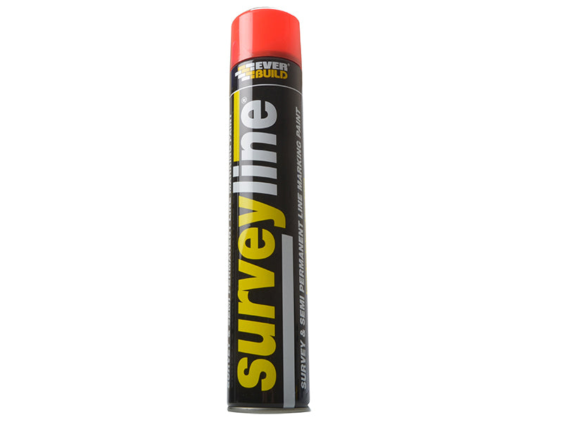 Everbuild Sika Survey Line® Marker Spray Red 700ml EVBSURVEYRE