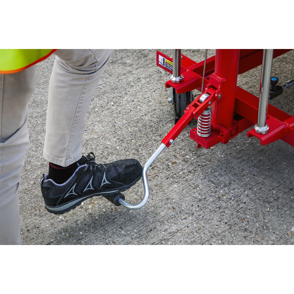 Sealey 1000kg Hydraulic Platform Truck High Lift Max Height 1750mm EVBT1000