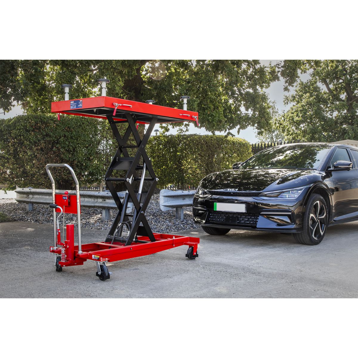 Sealey 1000kg Hydraulic Platform Truck High Lift Max Height 1750mm EVBT1000