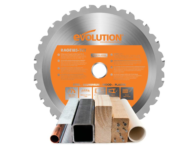 Evolution Multi-Material Saw Blade 185 x 20mm x 20T EVL185MULTCS