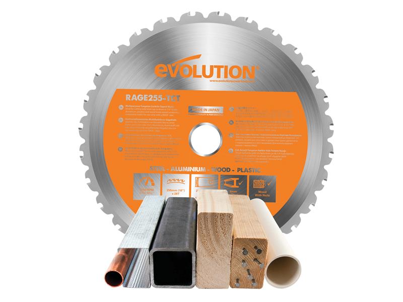 Evolution Multi-Material Mitre Saw Blade 255 x 25.4mm x 28T EVL255MULTI