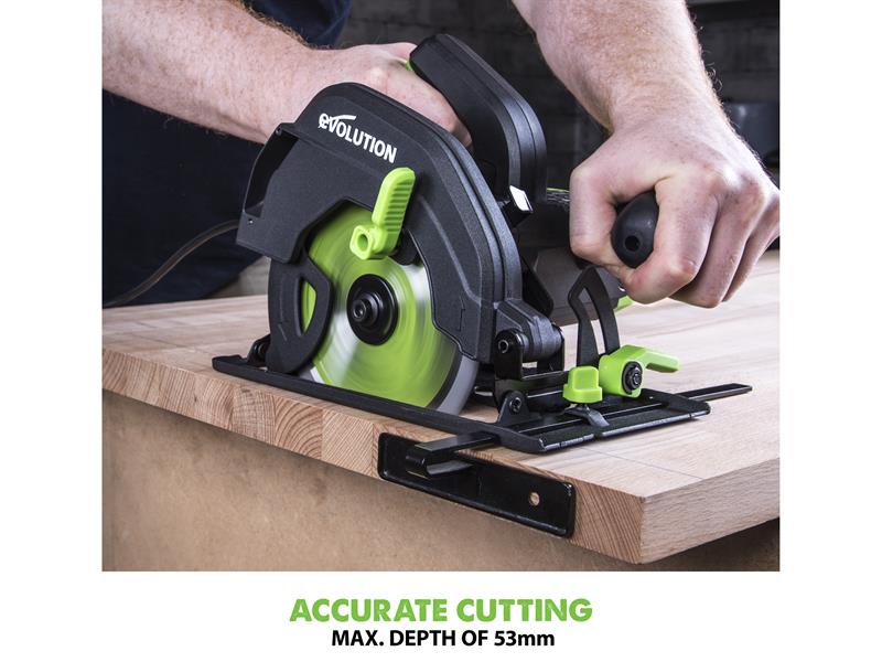 Evolution F165CCSL Multi-Material Circular Saw 1200W 240V EVLF165CCSL