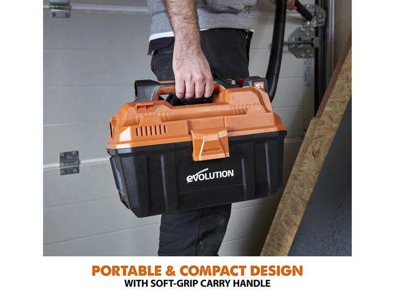 Evolution R11VAC-Li EXT Wet & Dry Vacuum Cleaner 18V Bare Unit EVLR11VACN