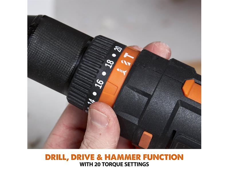 Evolution R13CMB-Li EXT Combi Drill 18V 1 x 2.0Ah Li-ion EVLR13CMB2