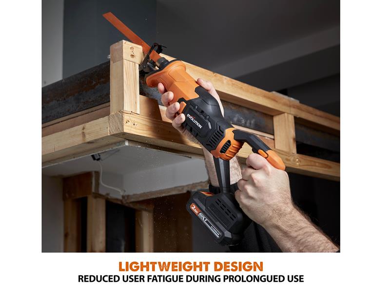 Evolution R150RCP-Li EXT Reciprocating Saw 18V 1 x 2.0Ah Li-ion EVLR150RCP2