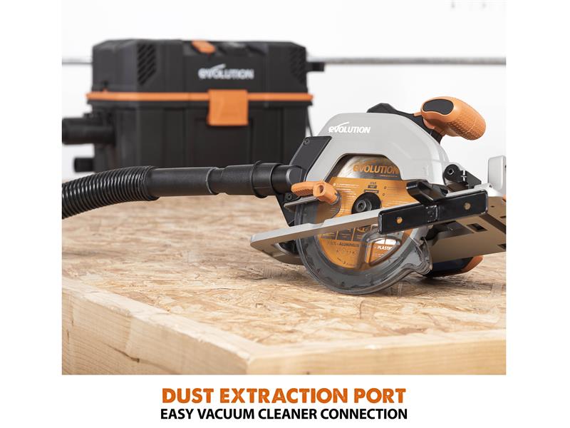 Evolution R165CCS-Li EXT Circular Saw 18V 1 x 4.0Ah Li-ion EVLR165CCS4