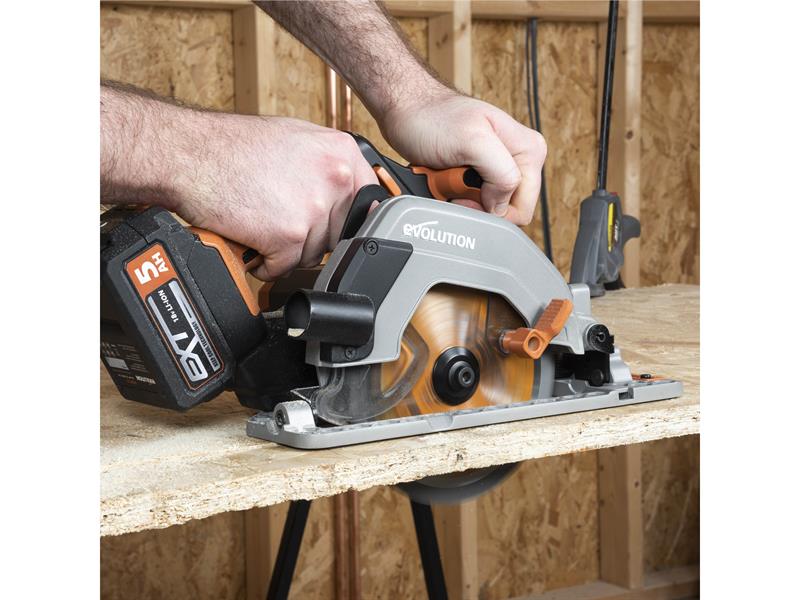 Evolution R165CCS-Li EXT Circular Saw 18V 1 x 4.0Ah Li-ion EVLR165CCS4