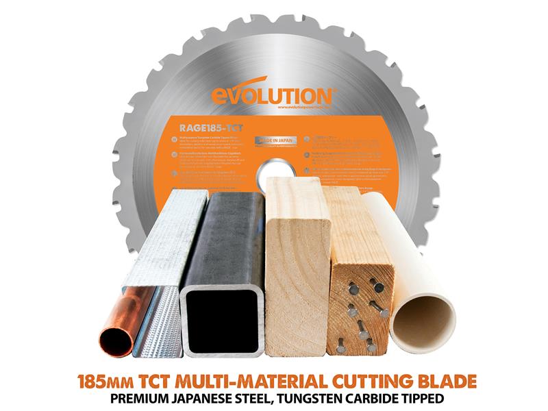 Evolution R185CCS Circular Saw 185mm 1600W 110V EVLR185CCSL