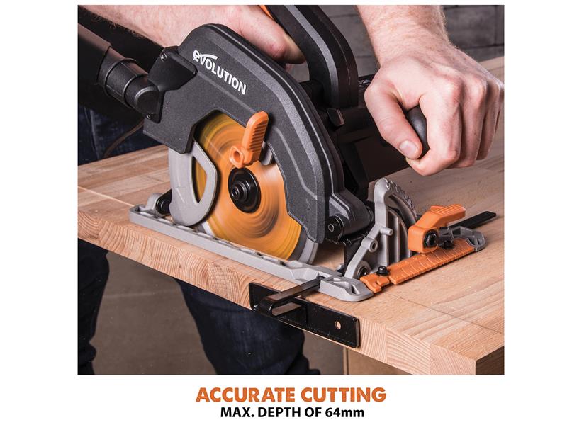 Evolution R185CCS Circular Saw 185mm 1600W 240V EVLR185CCS
