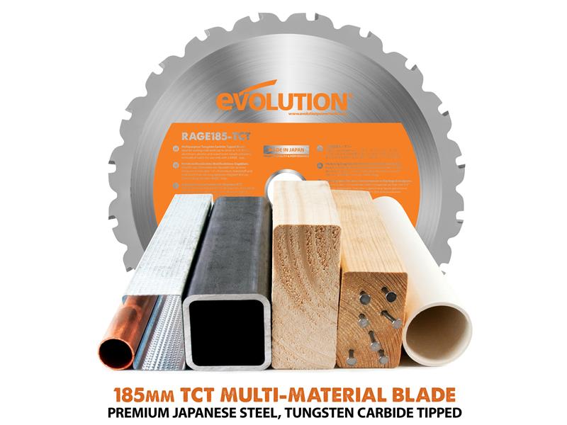 Evolution R185CCSX+ Circular Track Saw 185mm 1600W 110V EVLR185CSXPL
