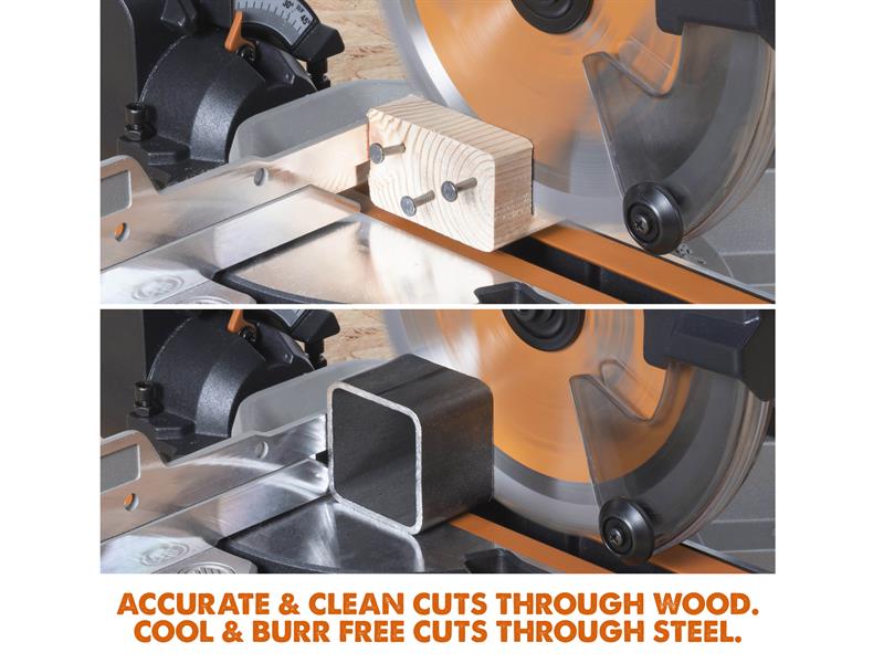 Evolution R185SMS-Li EXT Sliding Mitre Saw 18V Bare Unit EVLR18SMSN