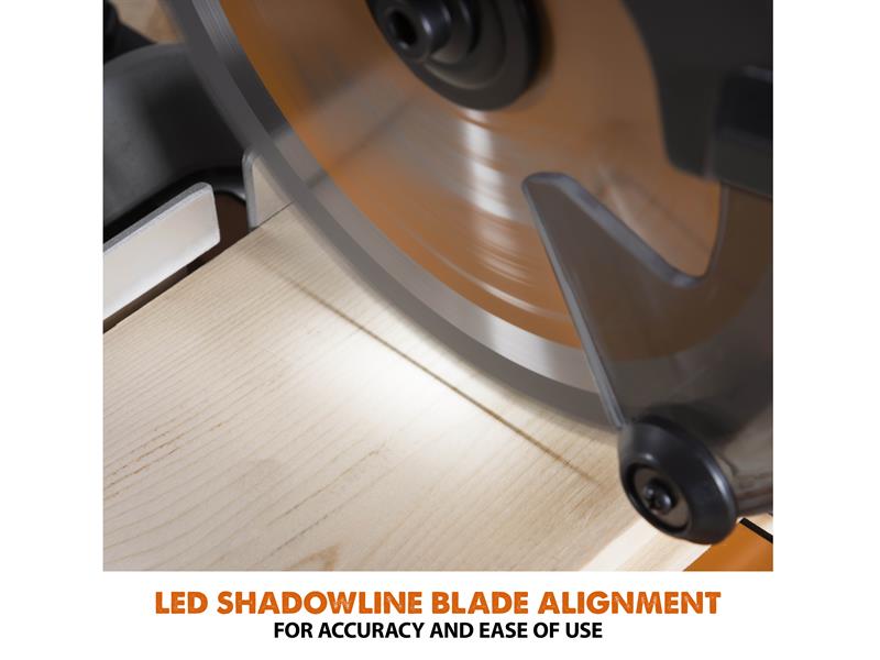 Evolution R185SMS-Li EXT Sliding Mitre Saw 18V Bare Unit EVLR18SMSN