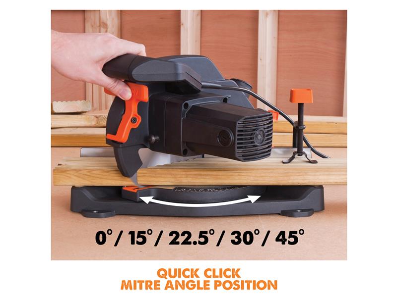 Evolution R210CMS Multi-Purpose Compound Mitre Saw 1200W 240V EVLR210CMS