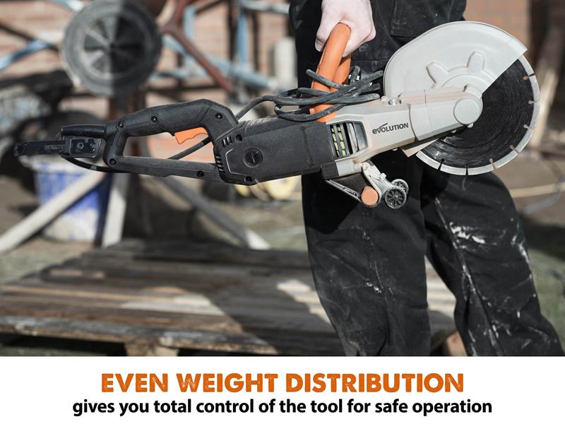Evolution R230DCT 230mm Disc Cutter + Blade 2000W 240V EVLR230DCT