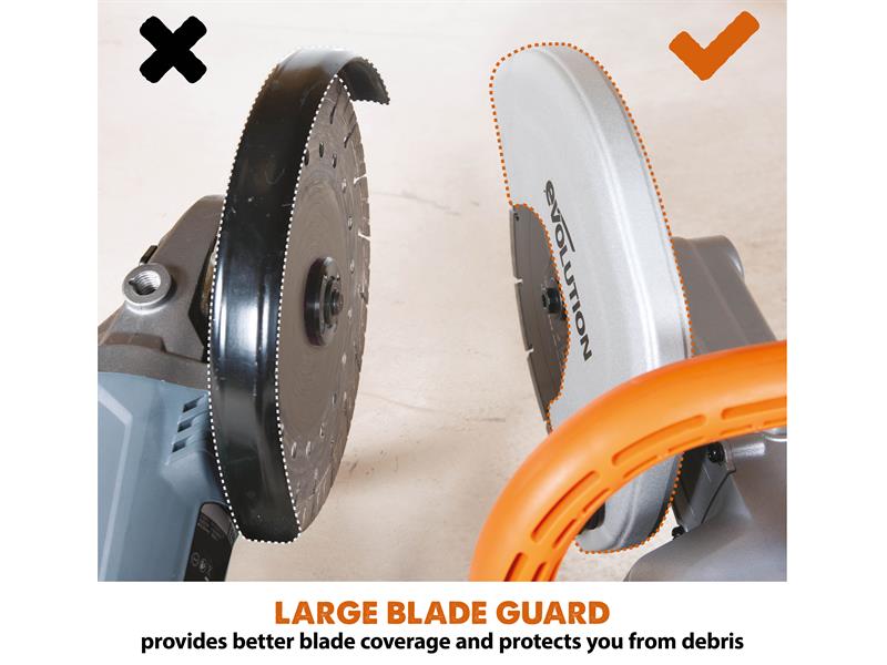 Evolution 230mm Disc Cutter & Blade 1600W 110V EVLR230DCTL