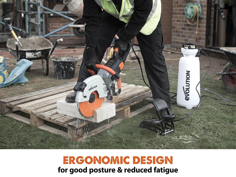 Evolution 300mm Disc Cutter Kit 1600W 110V With Water Delivery EVLR300DCTPL