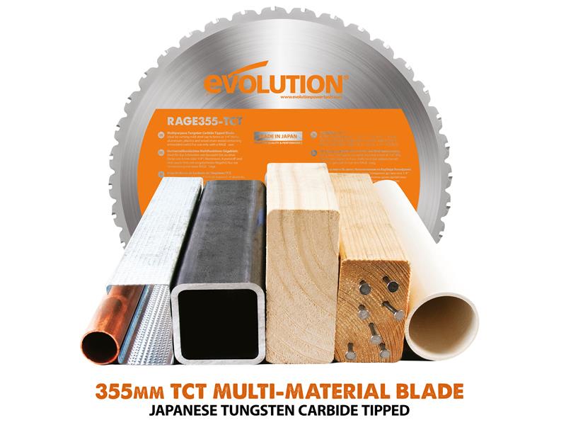 Evolution R355CPS Multi-Material Chop Saw 1800W 110V EVLR355CPSL