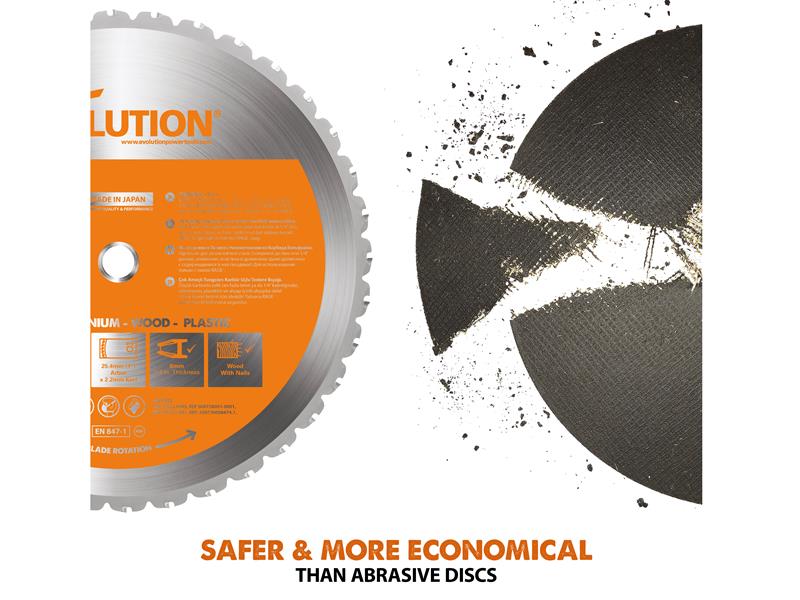 Evolution R355CPS Multi-Material Chop Saw 1800W 110V EVLR355CPSL