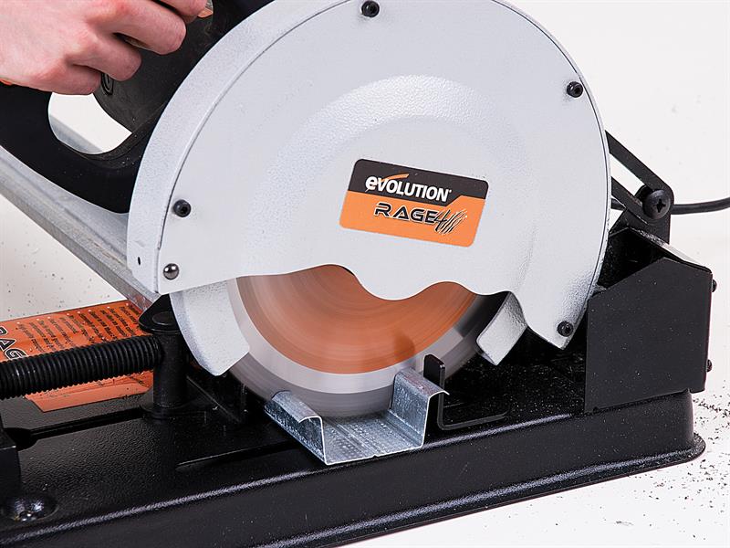 Evolution RAGE-4 Mini Chop Saw 185mm 1250W 110V EVLRAGE4185L