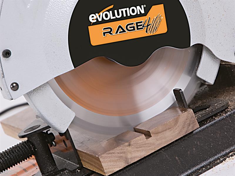Evolution RAGE-4 Mini Chop Saw 185mm 1250W 110V EVLRAGE4185L