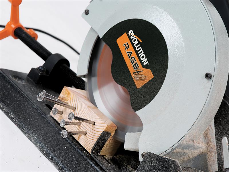 Evolution RAGE-4 Mini Chop Saw 185mm 1250W 110V EVLRAGE4185L