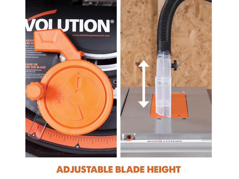 Evolution RAGE 5-S Multi-Purpose Table Saw 255mm 1600W 110V EVLRAGE5SL