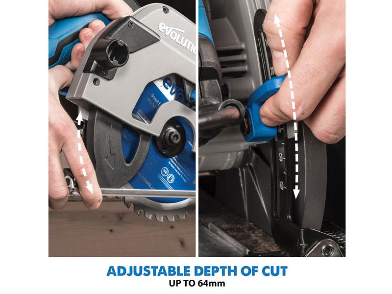 Evolution S185CCSL Industrial Circular Saw 1600W 110V EVLS185CCSLL