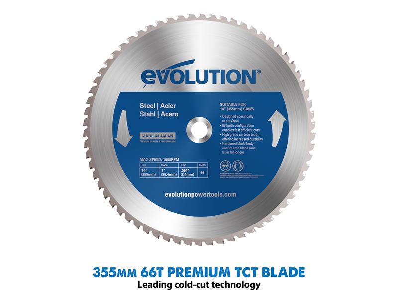 Evolution Heavy Duty Metal Cutting Mitre Chop Saw 1600W 110V EVLS355MCSL