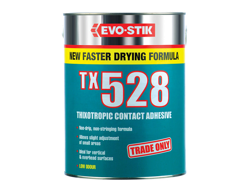 EVO-STIK TX528 Thixotropic Contact Adhesive 5 Litre EVOTX5285L