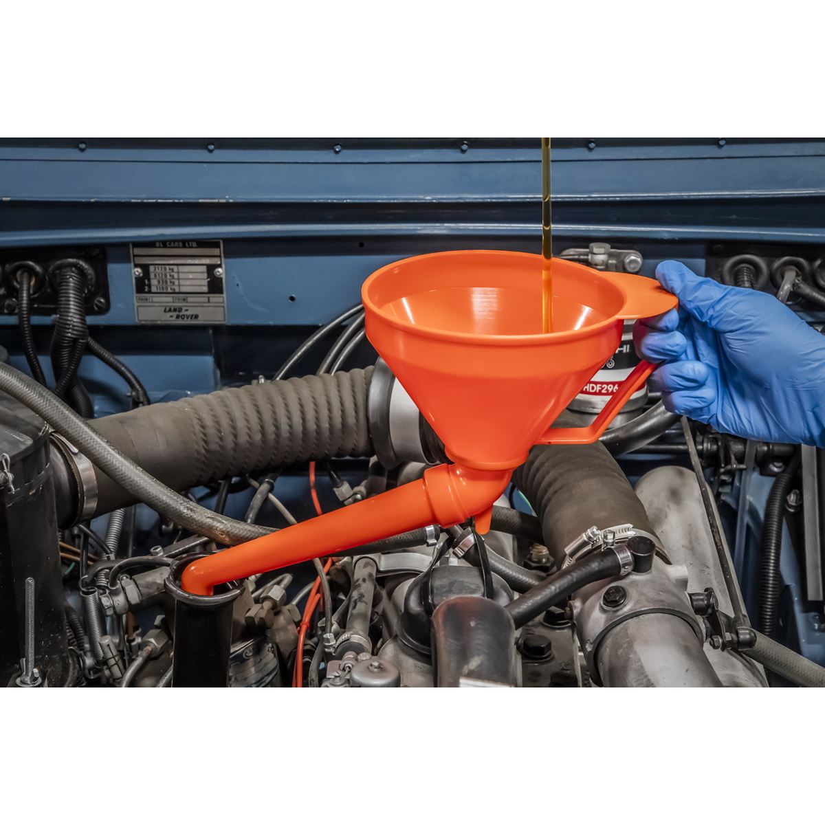 Sealey Funnel with Fixed Offset Spout & Filter Medium �160mm F16