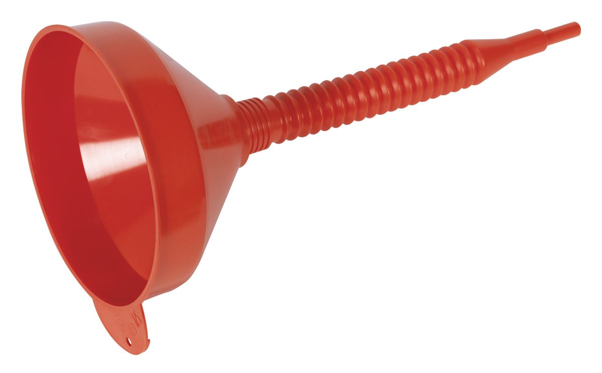 Sealey Flexi-Spout Funnel Medium �200mm with Filter F2F