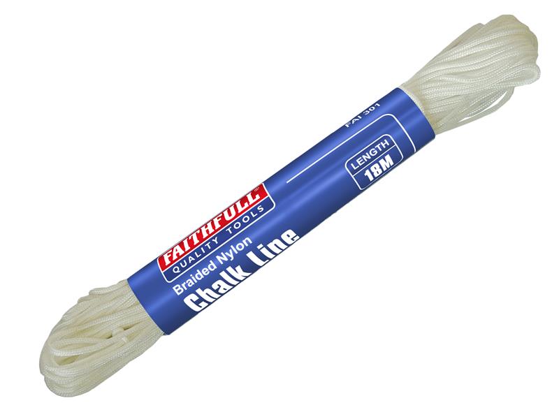 Faithfull 301 Braided Nylon Chalk Line 18m (Box 12) FAI301