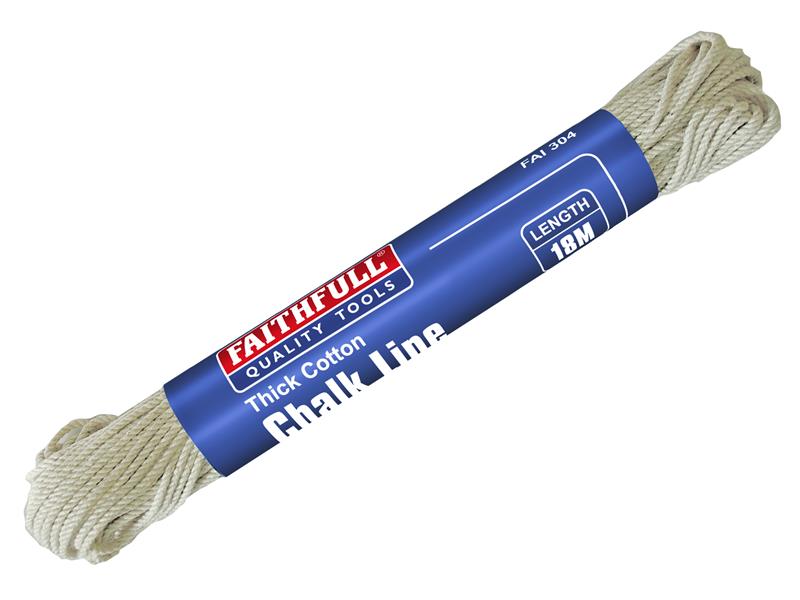 Faithfull 304 Thick Cotton Chalk Line 18m (Box 12) FAI304