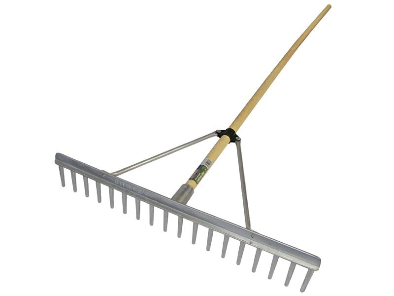 Faithfull Aluminium Landscape Rake Wooden Handle FSC 100% FAIALRFSC