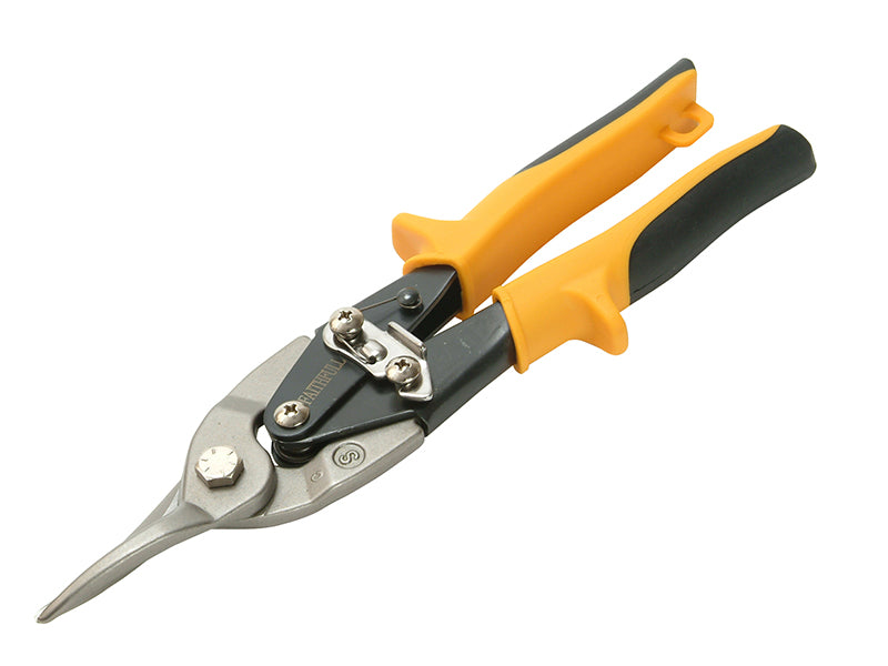 Faithfull Yellow Compound Aviation Snips Straight Cut 250mm (10in) FAIAS10Y