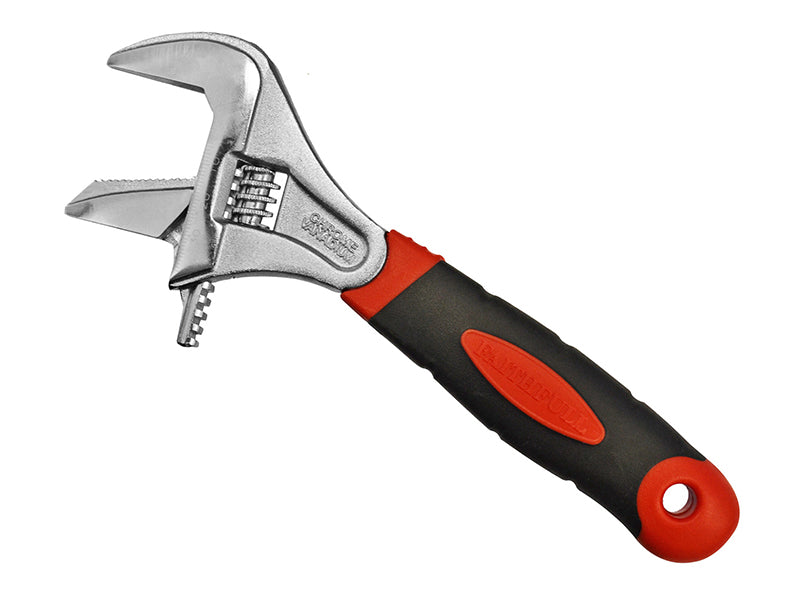 Faithfull Wide Mouth Adjustable Spanner 200mm Jaw Capacity 46mm FAIAS200W46