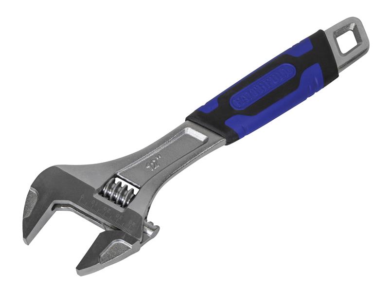 Faithfull Contract Adjustable Spanner 300mm 12in Jaw Capacity 40mm FAIAS300C