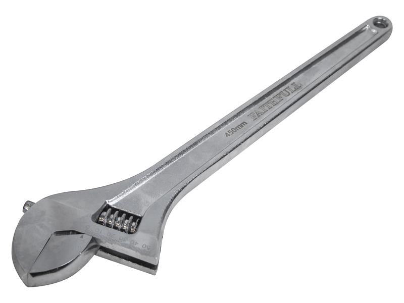 Faithfull Chrome Adjustable Spanner 450mm 18in Capacity 55mm FAIAS450MC