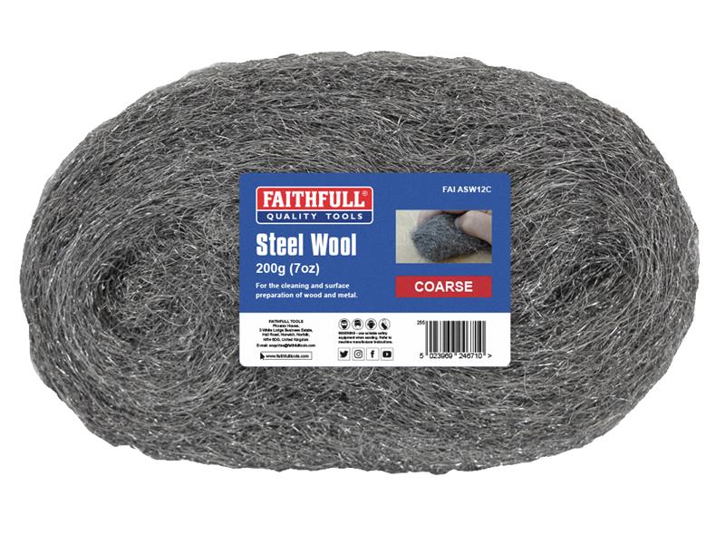 Faithfull Steel Wool Coarse 200g FAIASW12C